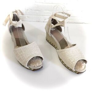 UGG Cream Wedge Sandals